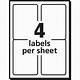 4 Labels Per Sheet Template
