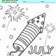 4th Of July Coloring Page Free