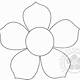 5 Petal Flower Template