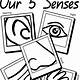 5 Senses Coloring Pages Free