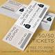 50 50 Raffle Tickets Template