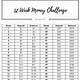 52 Week Money Challenge Free Printable