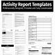 Activity Reporting Template