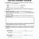 Addendum To Purchase Agreement Template