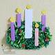 Advent Wreath Craft Template