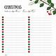 Aesthetic Christmas List Template