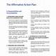 Affirmative Action Plan Template Free