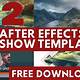 After Effects Slideshow Template Free