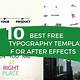 After Effects Typography Template