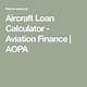 Aircraft Loan Calculator
