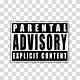 Album Cover Template Parental Advisory