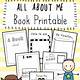 All About Me Book Printable Free