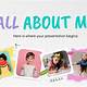 All About Me Template Google Slides