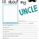 All About My Uncle Free Printable