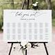 Alphabetical Wedding Seating Chart Template Free