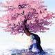 Anime Cherry Blossom Tree Drawing