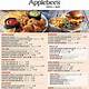 Applebees Menu Printable