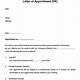 Appointment Letter Template
