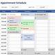 Appointment Scheduler Template Excel