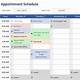 Appointment Template Excel