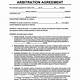 Arbitration Agreement Template Free