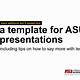 Asu Presentation Template