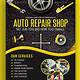 Auto Repair Shop Flyer Template