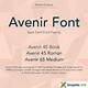 Avenir Font Free