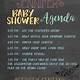 Baby Shower Agenda Template