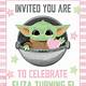 Baby Yoda Invitation Template Free