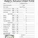 Bakery Order Form Template Free Download