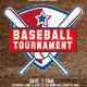 Baseball Tournament Flyer Template Free