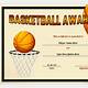 Basketball Award Templates