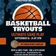 Basketball Tryout Flyer Template
