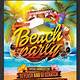 Beach Party Flyer Template Free Download