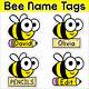 Bee Name Tags Free Printable