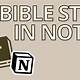 Bible Study Template Notion Free