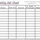 Bill Chart Template Free