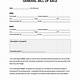 Bill Of Sale Template Free Word