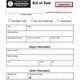 Bill Of Sale Template Michigan