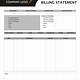 Billing Statement Template Free Download