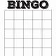 Bingo Board Template