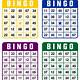 Bingo Games Printable Free