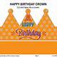 Birthday Crown Template
