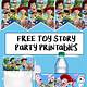 Birthday Party Toy Story Free Printables