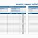 Biweekly Budget Template Excel