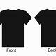 Black Shirt Front And Back Template