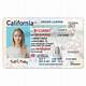 Blank California Drivers License Template