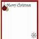 Blank Christmas Letter Template