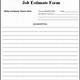 Blank Free Printable Contractor Bid Forms